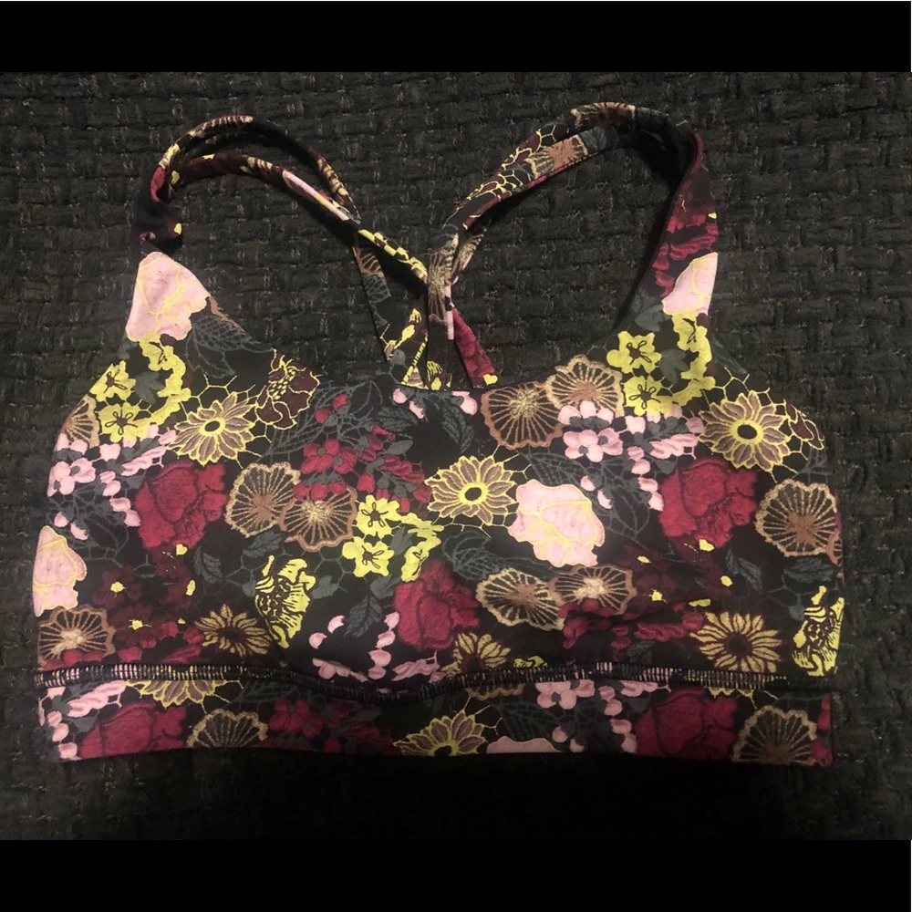 Lululemon Energy Sport Bra Like NEW Strappy Back